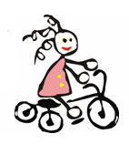 Kind auf Dreirad