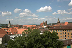Ausblick über Ansbach