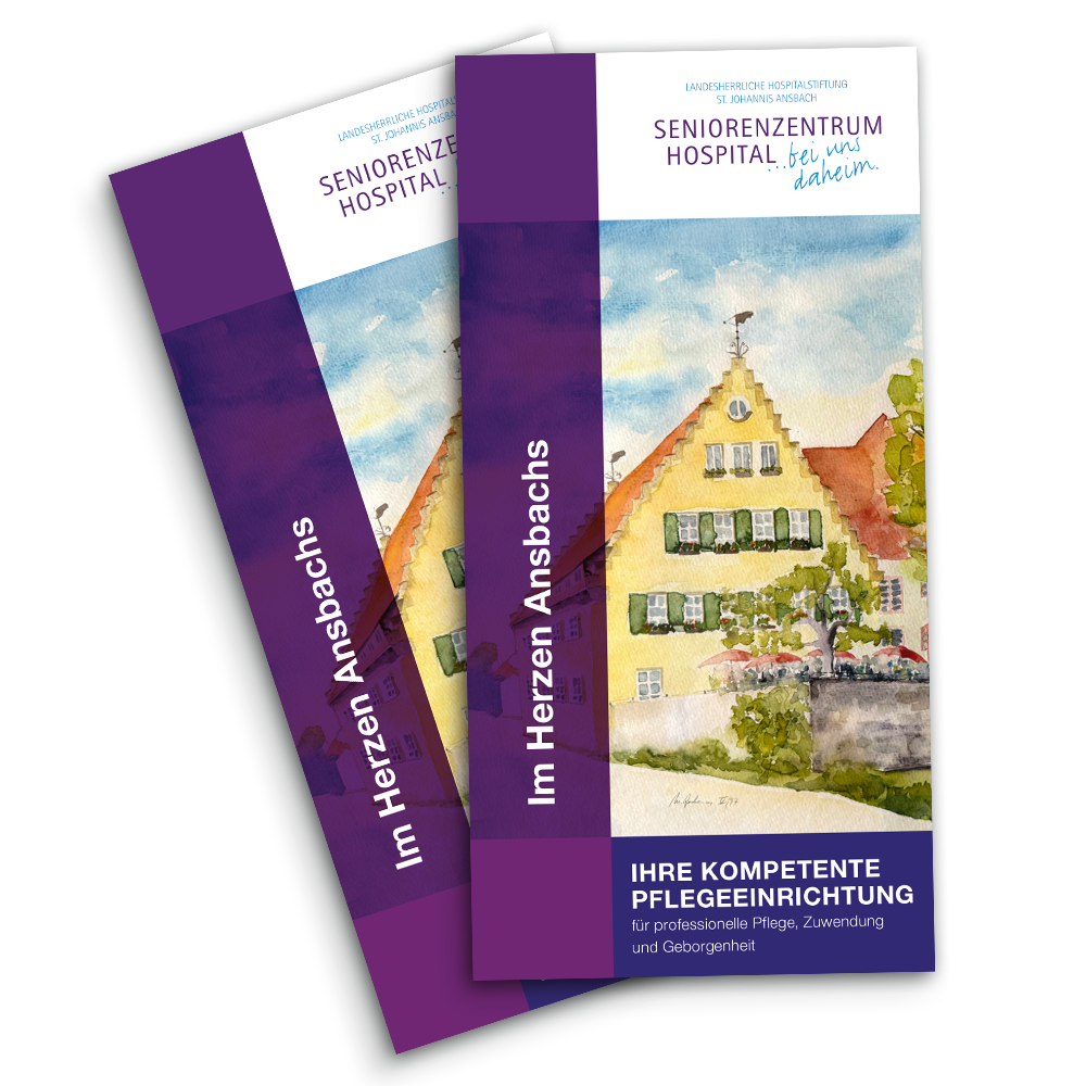flyer_hospital Titelseite der Flyer Seniorenzentrun Hospital